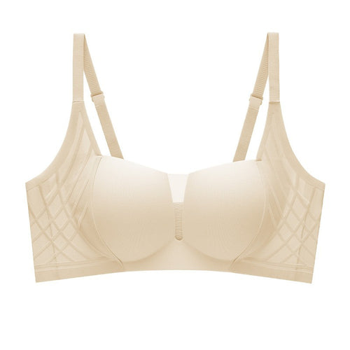3D Velvet Thin Jelly Bra with Soft Support for Women